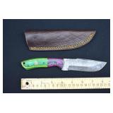 Custom Damascus Steel Hunting Knife