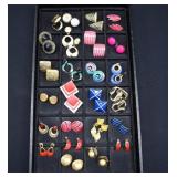 25 Pairs Pierced Costume Jewelry Earrings