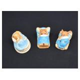 3 Pendelfin Studios Bunny Rabbit Figurines