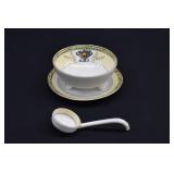 3-pc NORITAKE Porcelain Mayonnaise Server