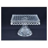 Fostoria Glass AMERICAN Square Footed Cake Stand