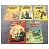 5 Charlton BEETLE BAILEY Comics (1970