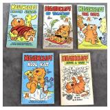 5 Vintage Heathcliff Paperback Comic Books (1980s)