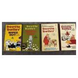 4 Vintage Beetle Bailey Paperback Comic books