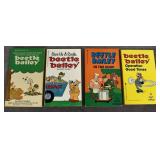 4 Vintage Beetle Bailey Paperback Comic books