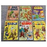 6 Harvey SAD SACK Comic Books (60