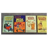 4 Vintage Beetle Bailey Paperback Comic books