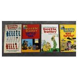 4 Vintage Beetle Bailey Paperback Comic books