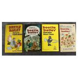 4 Vintage Beetle Bailey Paperback Comic books