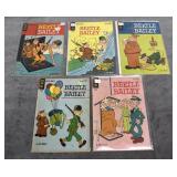 5 Gold Key BEETLE BAILEY Comics (60