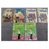 6 Charlton Comics BLONDIE (1975)