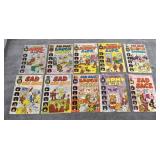 10 Harvey SAD SACK & SARGE Comic Books (70