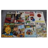 8 French Tintin Magazines (1965-1972)