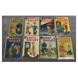 8 DELL Beetle Bailey Comics (50s-60s)