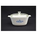Corning Ware 1 3/4 qt BLUE CORNFLOWER Casserole