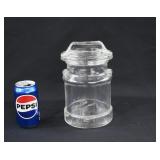 LE Smith Glass Milk Can Shaped Cookie Jar