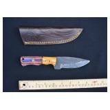 Custom Forged Damascus Steel Hunting Knife