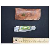 Custom Damascus Steel Cowboy Lock Blade Knife