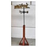 GRANT Cast Iron Locomotive Train Weathervane