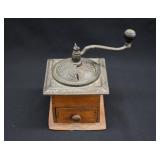 Antique Hand Crank Coffee Mill Grinder