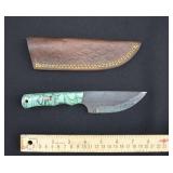 Custom Forged Damascus Steel Hunting Knife