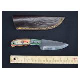 Custom Forged Damascus Steel Hunting Knife