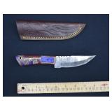 Custom  Damascus Steel Hunting Knife
