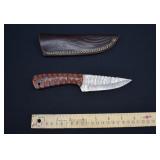Custom  Damascus Steel Hunting Knife