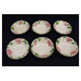 6 Franciscan DESERT ROSE Dessert Bowls