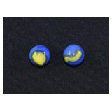 2 Marble King CUBSCOUT "Cub Scout" Marbles