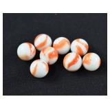 8 Peltier Rainbo ORANGEADE Marbles