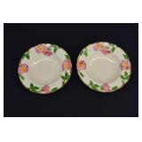 2 Franciscan DESERT ROSE Rimmed Soup Bowls