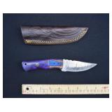 Custom  Damascus Steel Hunting Knife