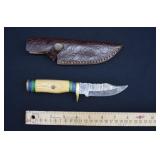 Custom Damascus Steel Bowie Knife