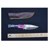 Custom Damascus Steel Skinner Knife