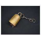 Antique Hand Forged Iron & Bronze Cow Bell