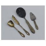 4 Manchester Sterling GADROONETE Serving Pieces