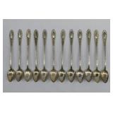12 Manchester Sterling GADROONETE Ice Tea Spoons