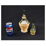US NAVY MESS Chianti Bottle & Mini Chianti Bottle