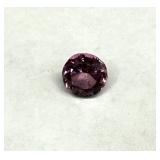 1/2ct Round Cut Faceted Kunzite Gemstone