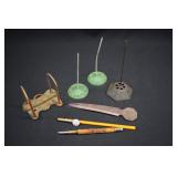 LOT OF DESK ITEMS including Dip Pen