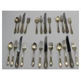 6 Manchester Sterling GADROONETE 4-pc Setting