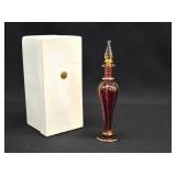 Hand Blown Egyptian Glass Perfume Bottle in Box