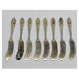 8 Manchester Sterling GADROONETE Butter Paddles