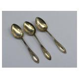 3 Manchester Sterling GADROONETE Serving Spoons