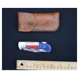 Custom Damascus Steel Texas Lock Blade Knife