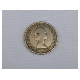 1953 British UK 2 Shilling Florin Coin