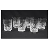 6 Waterford Crystal LISMORE Double Old Fashioned