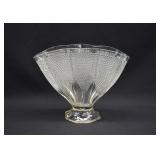 L.E. Smith Glass THOUSAND EYES Fan Vase