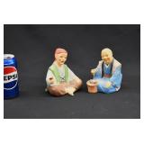 Pair Japanese MUDMEN Figurines